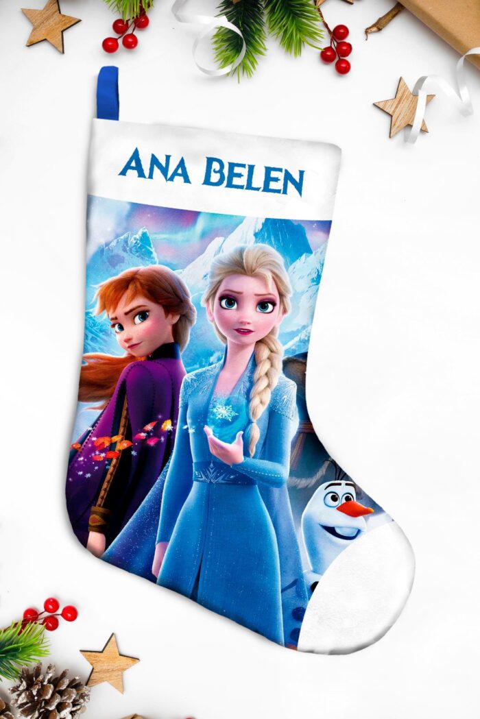 bota navideña personalizada especial frozen