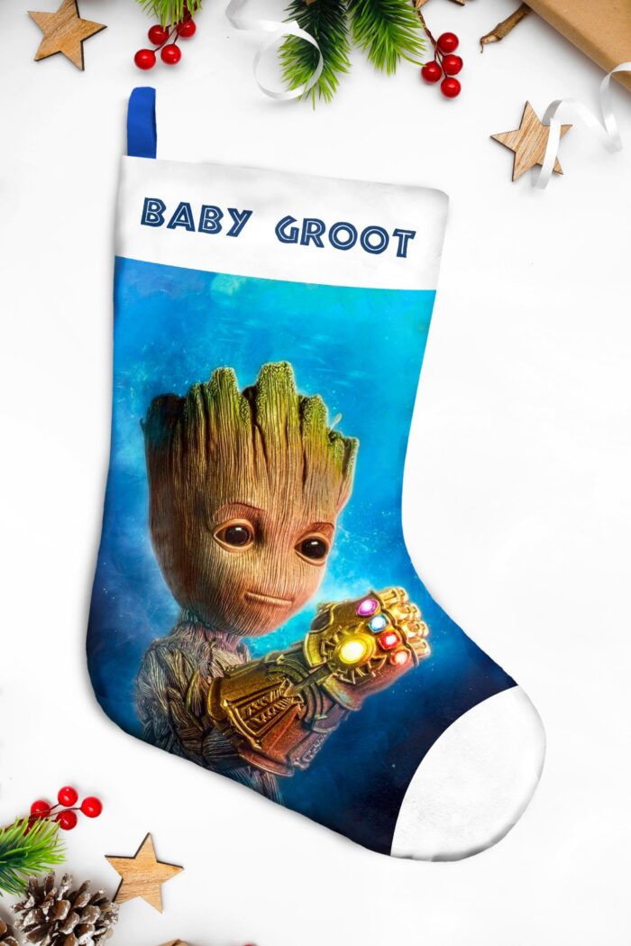 bota navideña personalizada especial baby groot