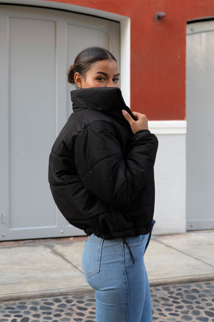 puffer jacket negro