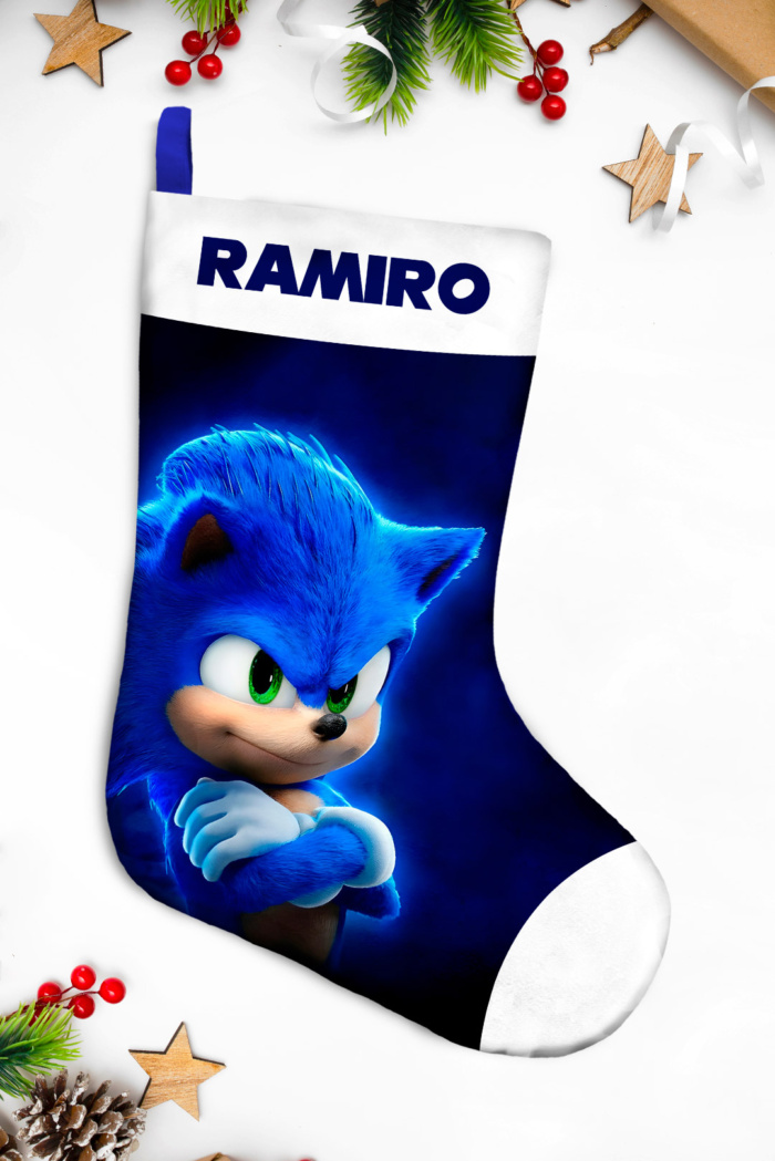 bota navideña personalizada especial sonic